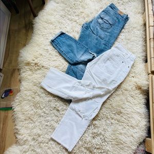 BUNDLE: 2 Beach Distressed Boyfriend Jeans
